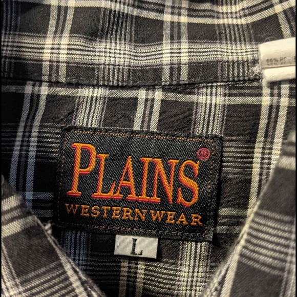 Mens Short-Sleeved Western Shirt Sz Large - Picture 3 of 3